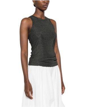 Brunello Cucinelli Mouwloze Top Met Metallic Effect - Zwart