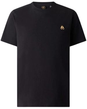 Moose Knuckles Tops ,Zwart ,Crescent Tee