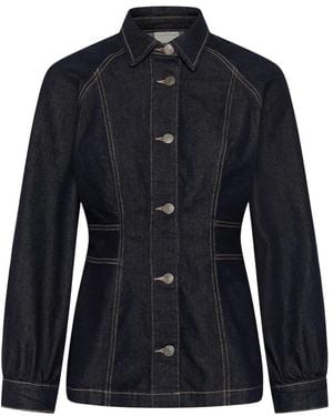 Kaffe Denim Shirts - Blu