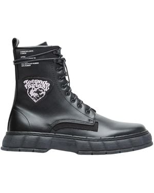 Viron Lace-Up Boots - Black