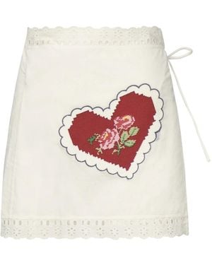 For Love & Lemons Short Skirts - White