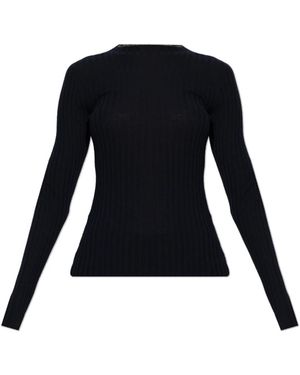 Balenciaga Round-Neck Knitwear - Negro