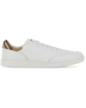 Burberry Schoenen ,Wit ,Leer Leather Set Sneakers