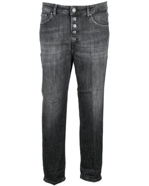 Dondup Jeans ,Zwart ,Katoen Koons Gioiello Jeans - Grijs