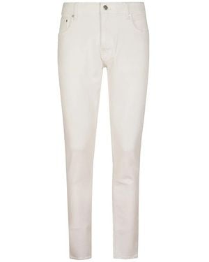 Michael Kors Slim Fit Jeans In White