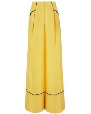 Bally Wide Trousers - Yellow
