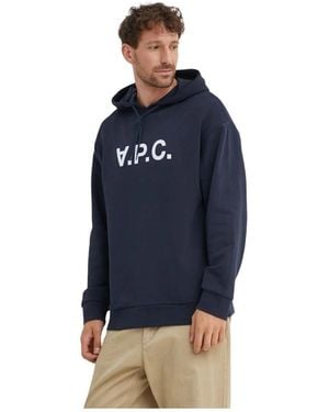 A.P.C. Hoodies - Blauw