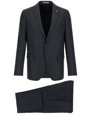 Pal Zileri Single Breasted Suits - Black