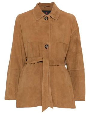 Peuterey Leather Jackets - Brown