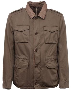 Gimo's Sahariana Grüne Jacke - Braun