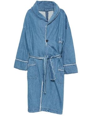 Facon Jacmin Belted Coat - Blauw