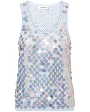 Zankov Sleeveless Tops - Bleu