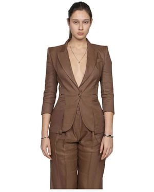 Elisabetta Franchi Blazers - Brown