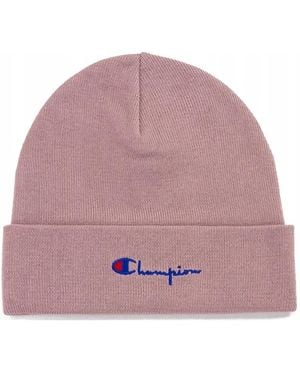 Champion Rosa script logo beanie mütze - Lila