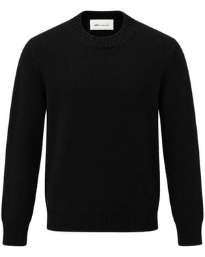 Ami Paris Round-Neck Knitwear - Negro
