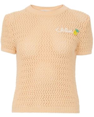 Chloé Round-Neck Knitwear - Neutro