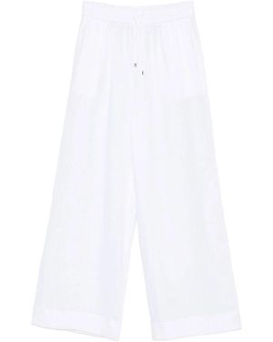 Clips Wide Trousers - White
