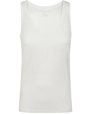 Majestic Filatures Sleeveless Tops - Blanco