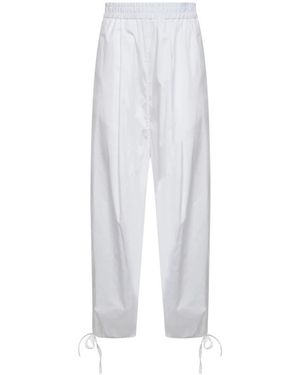 Blanca Vita Straight Trousers - Bianco