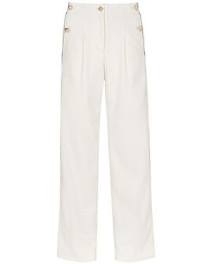 MCM Straight Trousers - White