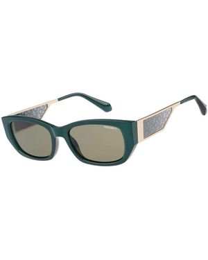 Superdry Schmale, Rechteckige Sonnenbrille - Grün
