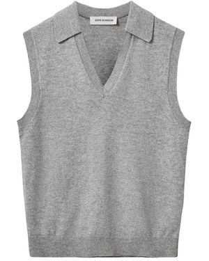 Sofie Schnoor V-Neck Knitwear - Gris