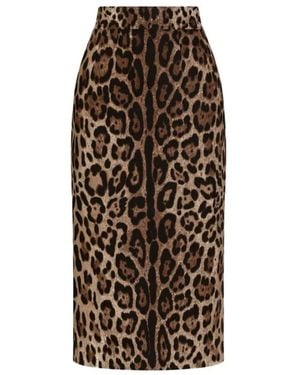 Dolce & Gabbana Rokken ,Bruin ,Midi Rok