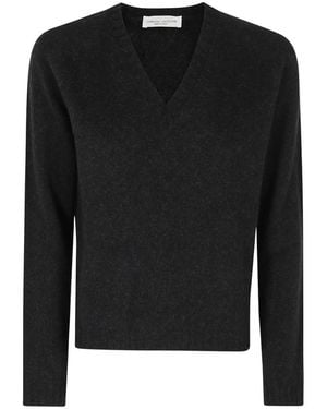 Roberto Collina Scollo V Ml V-Neck Trui - Zwart