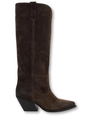 Elena Iachi Cowboy & Biker Boots - Brown