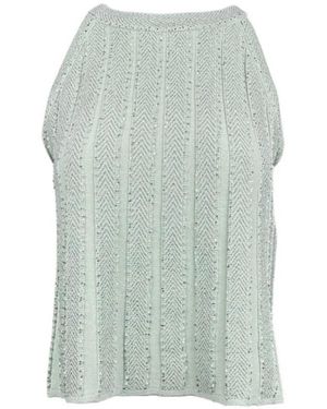 D.exterior Sleeveless Tops - Green