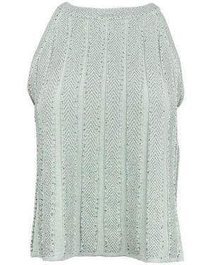 D.exterior Sleeveless Tops - Green