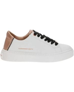 Alexander Smith Schoenen ,Wit ,Katoen N1D 02Wcp Lage Sneakers - Grijs