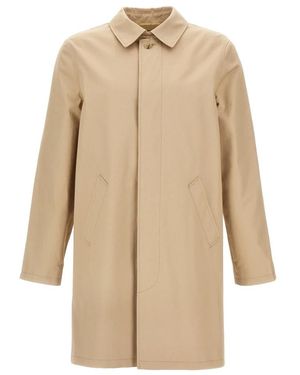A.P.C. Single-Breasted Coats - Natural