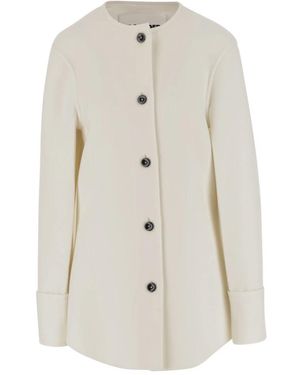 Jil Sander Jassen ,Wit ,Stijlvolle Overhemden Collectie
