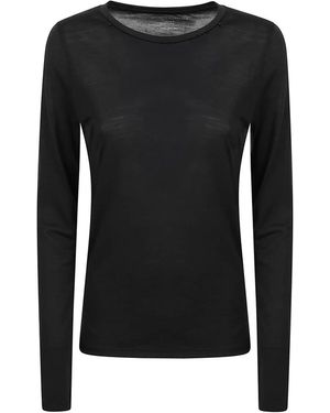 Majestic Filatures Long Sleeve Tops - Black
