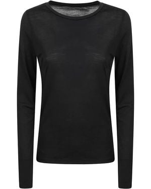 Majestic Filatures Long Sleeve Tops - Noir