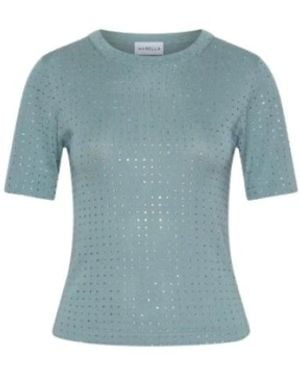 Marella Tops ,Blauw ,Denim Pacche 003 T-Shirt
