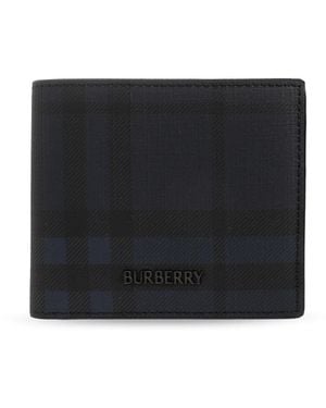 Burberry City Check Bifold Portemonnee - Zwart
