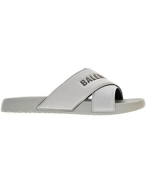 Balenciaga Sliders - White