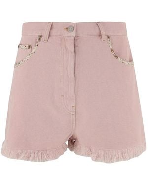 Valentino Denim Shorts - Pink