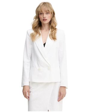 ARMANI EXCHANGE Dubbelrijige Blazer - Wit