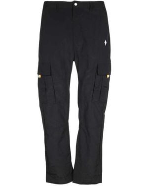 Marcelo Burlon Straight Trousers - Black