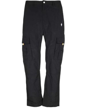 Marcelo Burlon Straight Trousers - Black