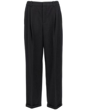 Saint Laurent Straight Trousers - Black