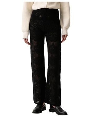 Twinset Wide Trousers - Negro