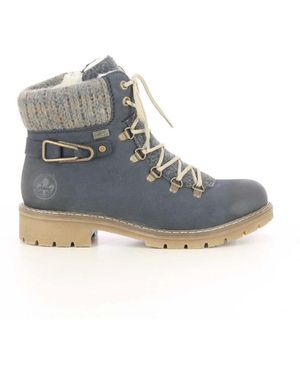 Rieker Botas Con Cordones, Mujer, Talla - Azul