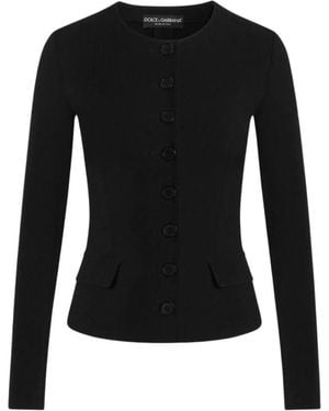 Dolce & Gabbana Maßgeschneiderte Jacke Mit Knopfleiste - Schwarz