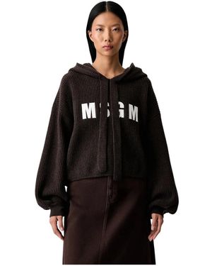 MSGM Hooded Pullover - Zwart