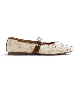 Gioseppo Ballerina Shoes - Natural