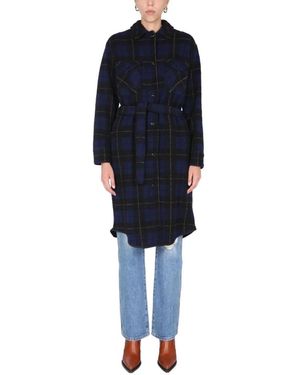 Woolrich Belted Coats - Azul